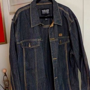 Men's lightly used denim jacket XXL